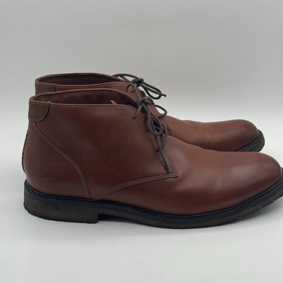Johnston & Murphy Other - Johnston & Murphy Mens 13 M Copeland Brown Leather Chukka Booties 25-2022